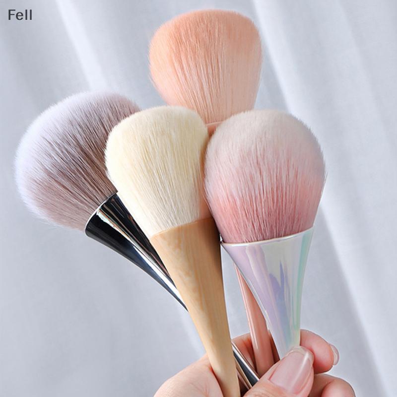 [Fel] Escova De Limpeza De Poeira Para Unhas Manicure Pincel Arte Em Cabeça Grande Flor Pó Blush Salão De Beleza Maquiag em Oferta na Shopee