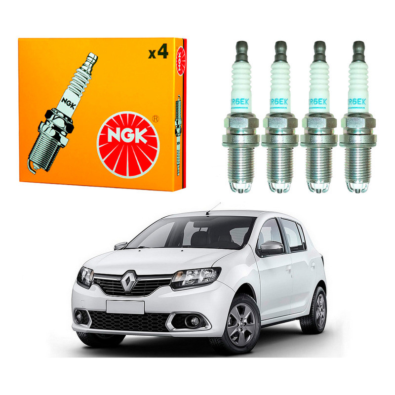 Jogo Velas Ngk Sandero 1.6 8v 2014 A 2017 em Oferta na Shopee