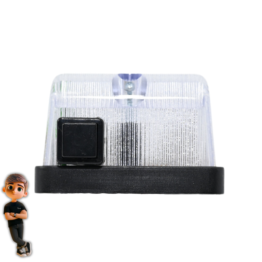 Lanterna Luz De Teto Universal Adaptação Com Chave Liga Desliga LED — imagem 2 de 2