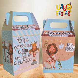 Até 30x Caixinhas Maletinha/Maleta - Páscoa Jesus em Oferta na Shopee