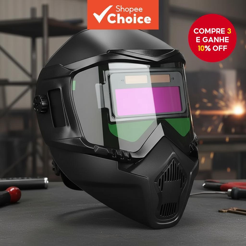  Faixa de Cabeça One Piece Máscara de Solda Automática Óculos Filtro de Luz Anti-Reflexo Equipamento de Proteção