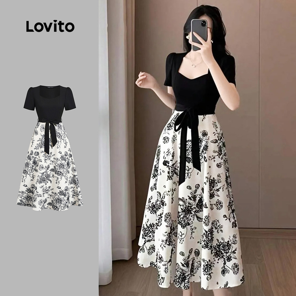 Lovito Tecidos Elegantes para Vestido Costura Primavera/verão para Mulheres L138ED422 em Oferta na Shopee