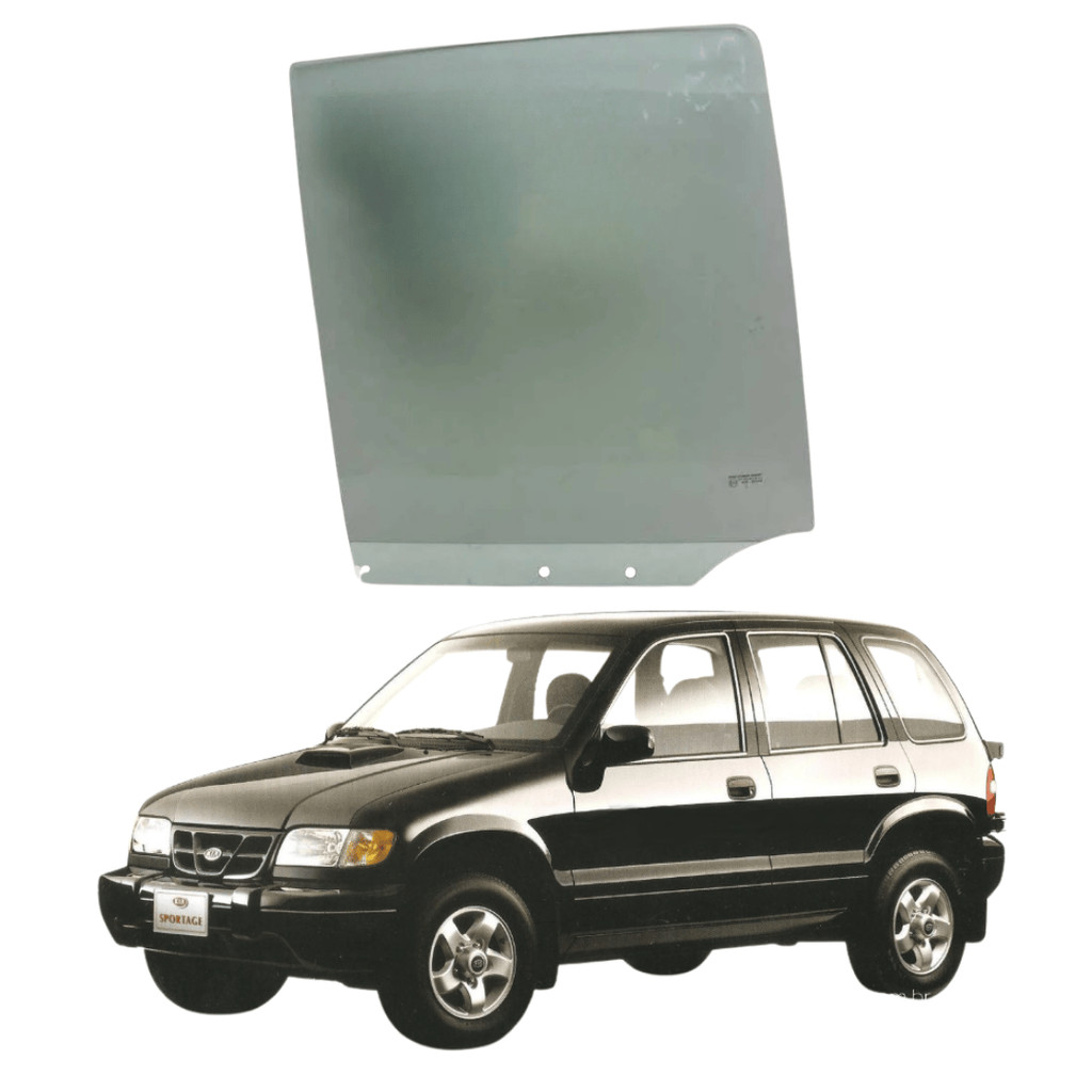 VIDRO PORTA TRASEIRA ESQUERDA KIA SPORTAGE 1994 1995 1996 1997 1998 1999 2000 2001 2002 2003 2004