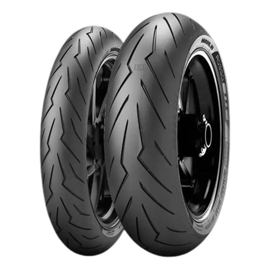 Kit 2 Pneus Pirelli Aro 17 Diablo Rosso 3 110/70R17 54H + 150/60R17 66H TL em Oferta na Shopee