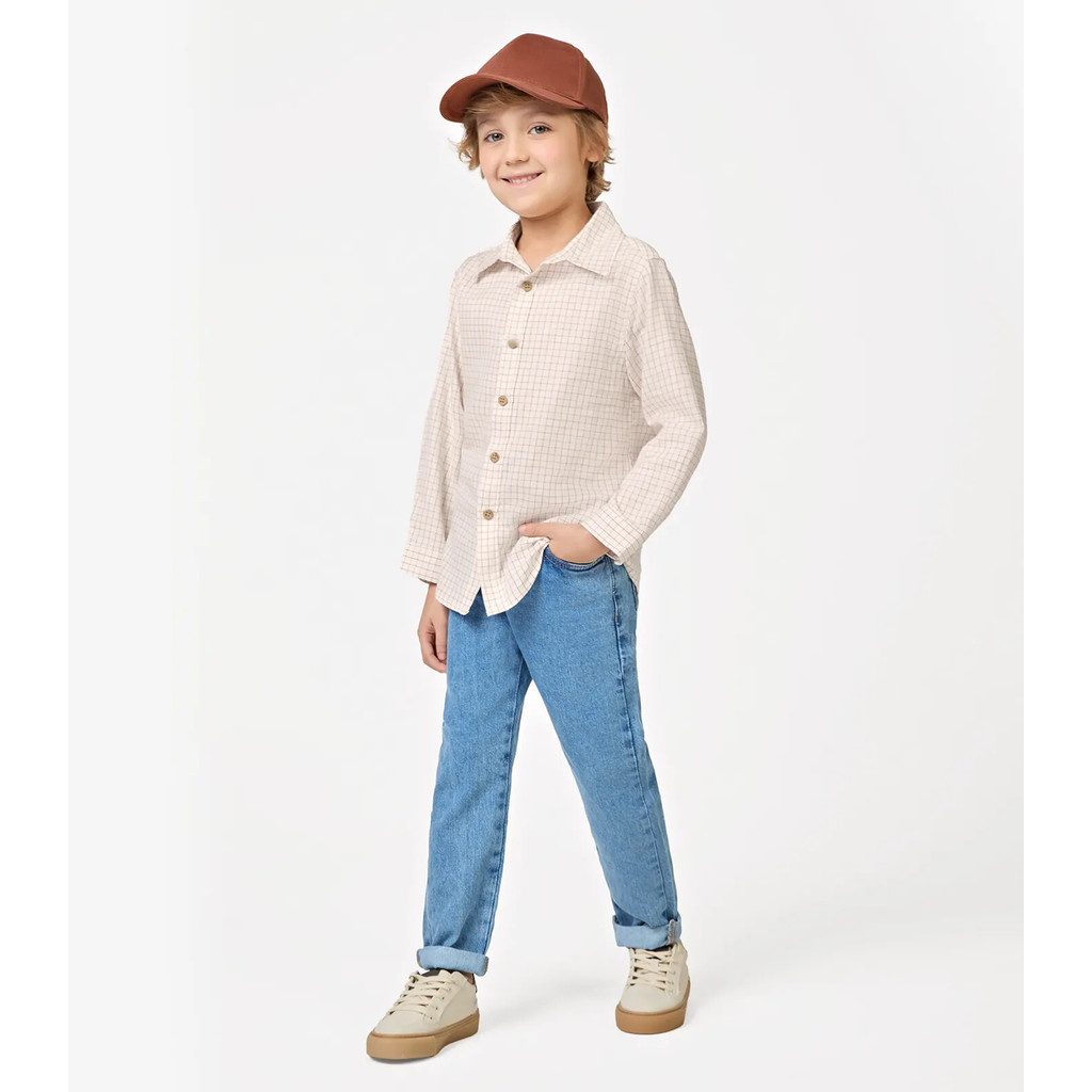 Calça Jeans Infantil Masculina Trick Nick Azul em Oferta na Shopee