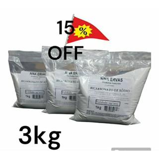 Bicarbonato de Sódio ( kit c/ 3kg ) em Oferta na Shopee