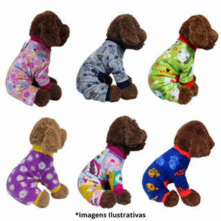 Um Macacão Soft  - ESTAMPAS SORTIDAS Roupinha Cachorro Inverno Frio Quente em Oferta na Shopee