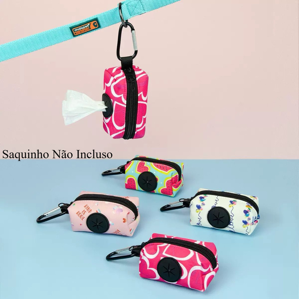 Porta-Saquinho Pet CataCoco com Estampa Floral Colorida - Sem Saquinho em Oferta na Shopee