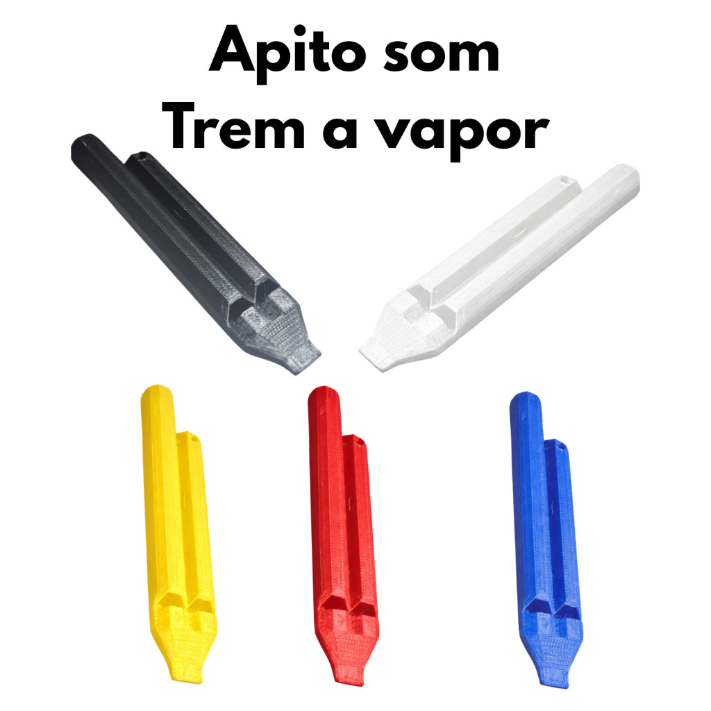 Kits Apito Som Trem A Vapor Criança Divertido Didático Barato Todas As Cores Grave Potente Professor