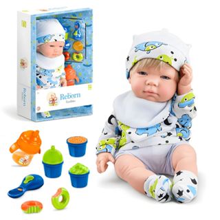 Boneca Reborn Escolinha Com Acessórios 5692 - Roma em Oferta na Shopee