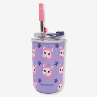 Copo Neo com Canudo Unicórnio - Zonacriativa em Oferta na Shopee