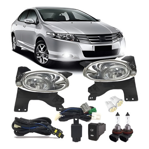 Kit Farol Milha Honda City 2009 2010 2011 Neblina