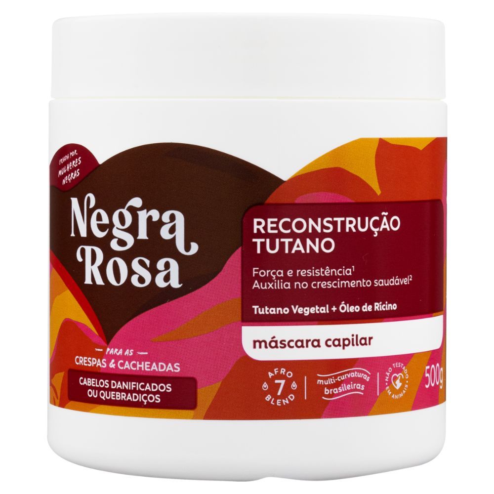 Máscara Negra Rosa Reconstrução Tutano 500g em Oferta na Shopee