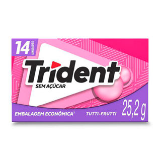 Chiclete Trident Sabor Tutti-Frutti 25,2g em Oferta na Shopee