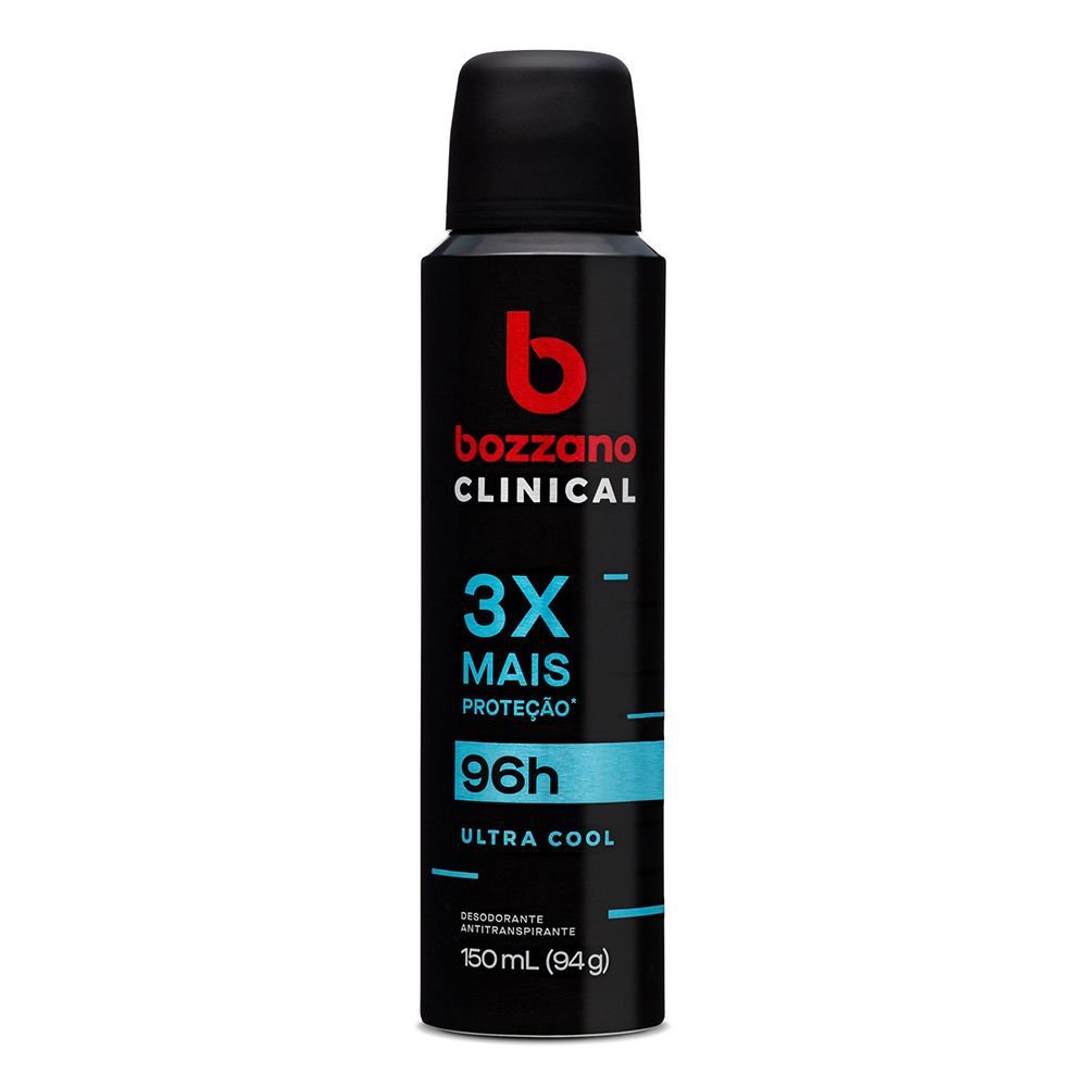 Desodorante Aerosol Bozzano Clinical Ultra Cool 150ml em Oferta na Shopee
