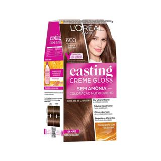 Tintura Casting Creme Gloss Louro Escuro 600 em Oferta na Shopee