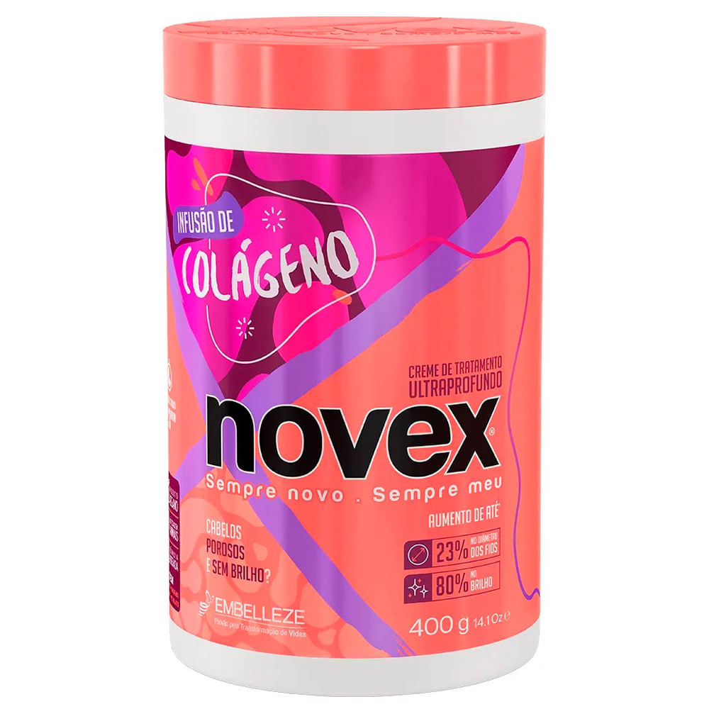 Máscara Capilar De Tratamento Novex Infusão De Colágeno 400g em Oferta na Shopee