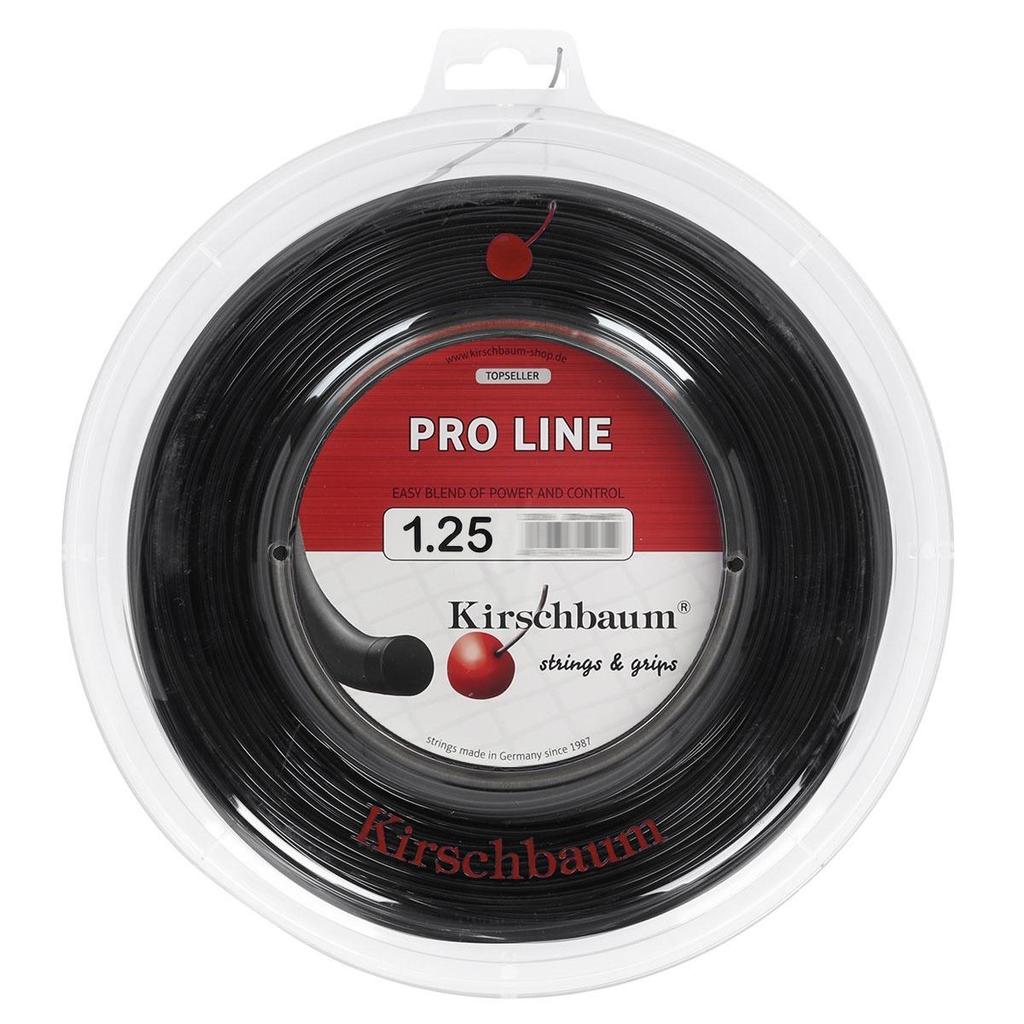 Corda Kirschbaum Pro Line 17 1.25mm Rolo com 200 Metros Preta