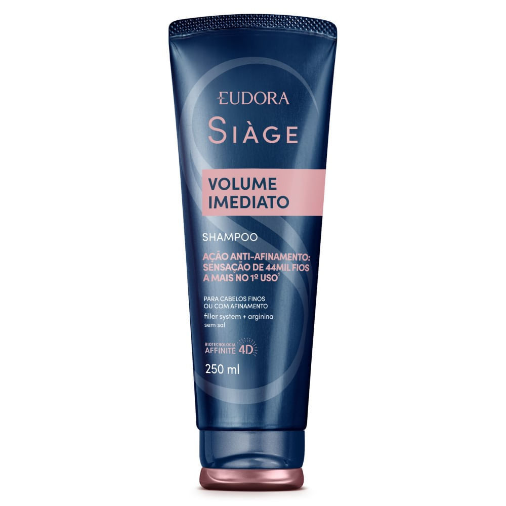 Shampoo Eudora Siàge Volume Imediato 250ml em Oferta na Shopee
