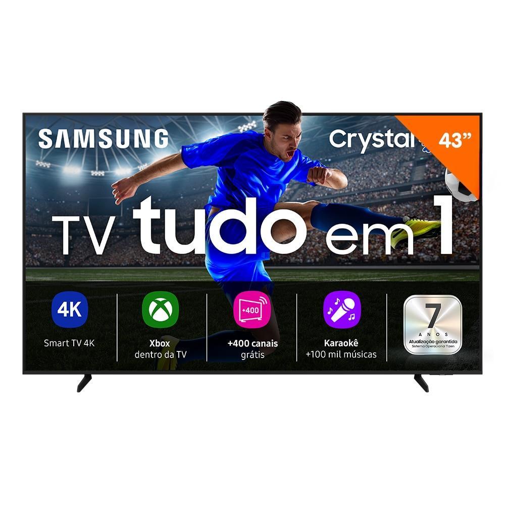 Smart TV 43 Polegadas Samsung Crystal UHD 4K - UN43U8600 2025 em Oferta na Shopee