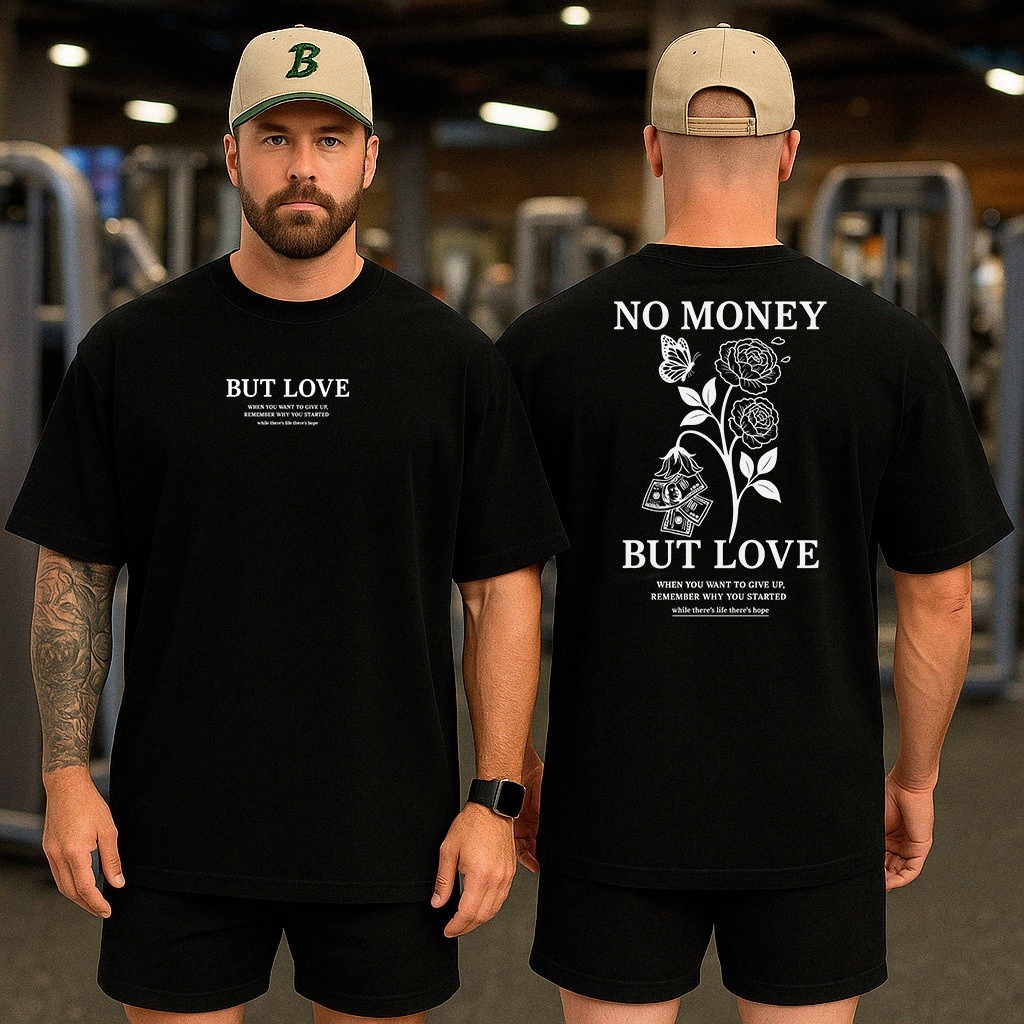 Camiseta  Streetwear Unissex Blessed No Money Dinheiro Academia Treino