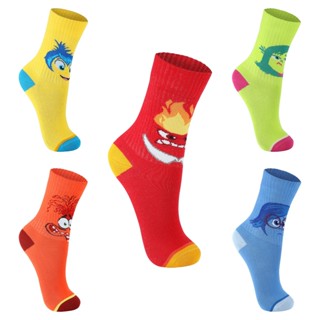 Meia Lupo Disney Divertidamente Original Cano Alto Infantil Personagens em Oferta na Shopee