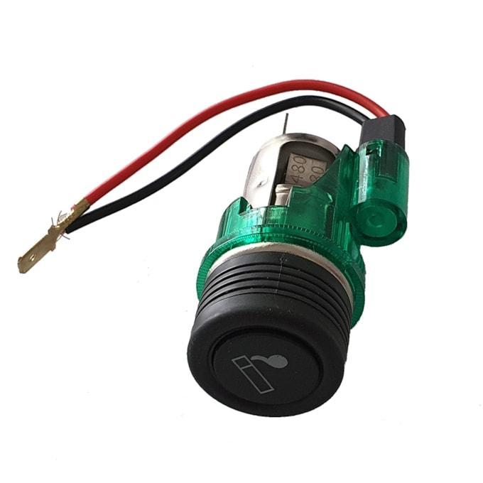ACENDEDOR CIGARRO AUTOMOTIVO UNIVERSAL 24V VERDE AC00124VG em Oferta na Shopee