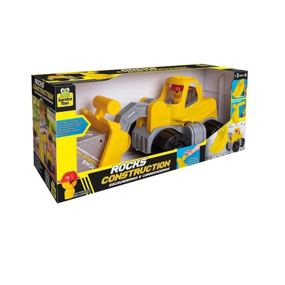 Trator Rocks Construction Carregadeira - Samba Toys 0701