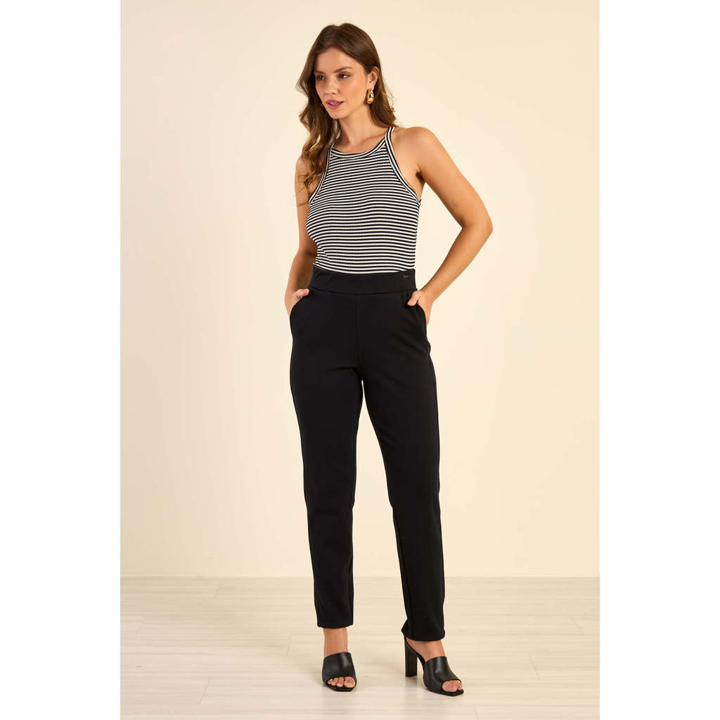 Calça Feminina Moletom Marialícia Preto em Oferta na Shopee