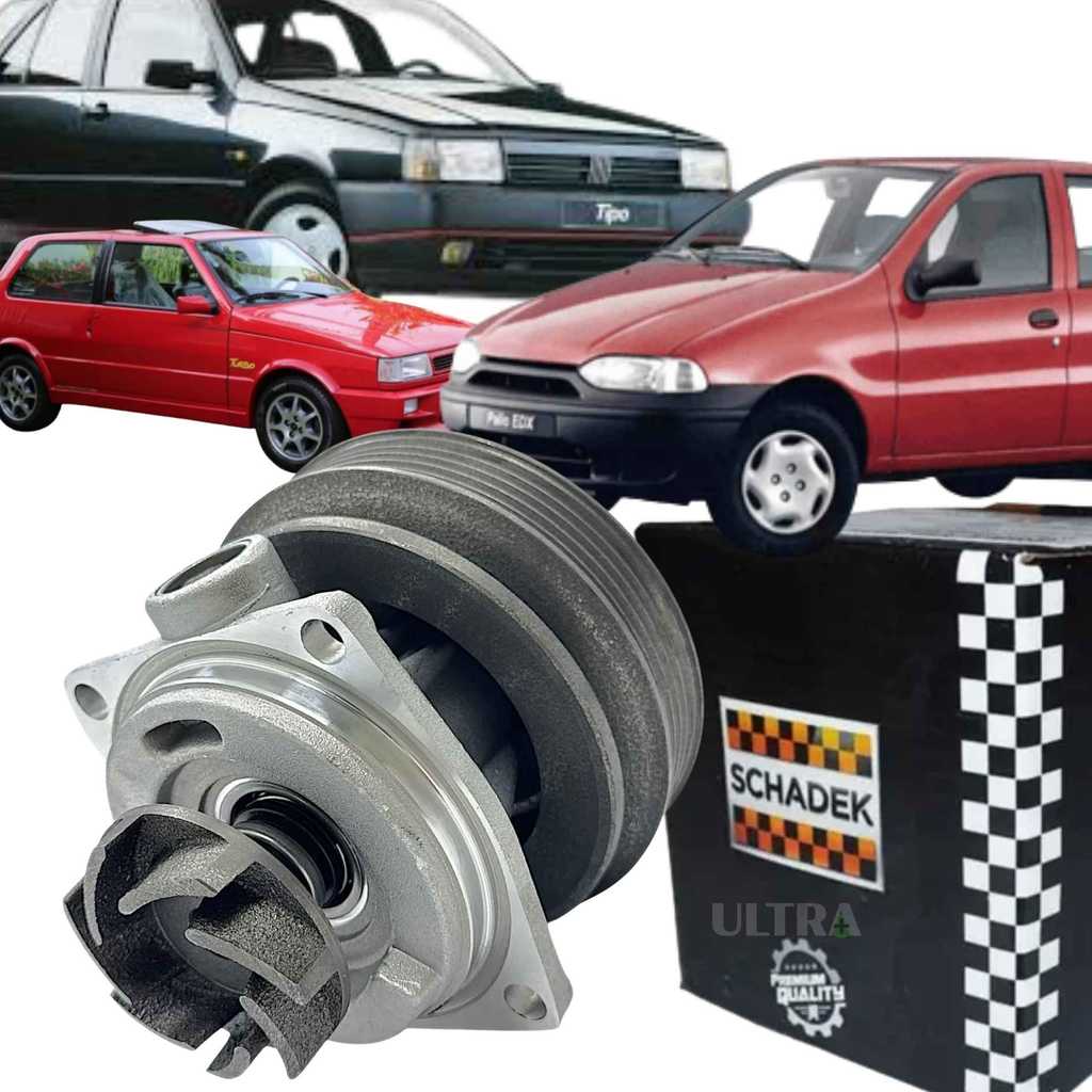 Bomba Água Fiat Palio / Weekend / Siena 1.6 8V 98 a 00 / Tipo 1.6 8V 94 a 97 / Uno Turbo 1.4 8V 94 a 96 (Schadek 90