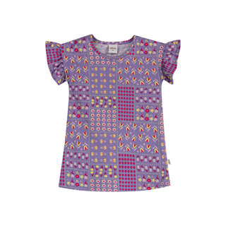 Vestido Infantil Menina Mix Floral Elian Lilás em Oferta na Shopee