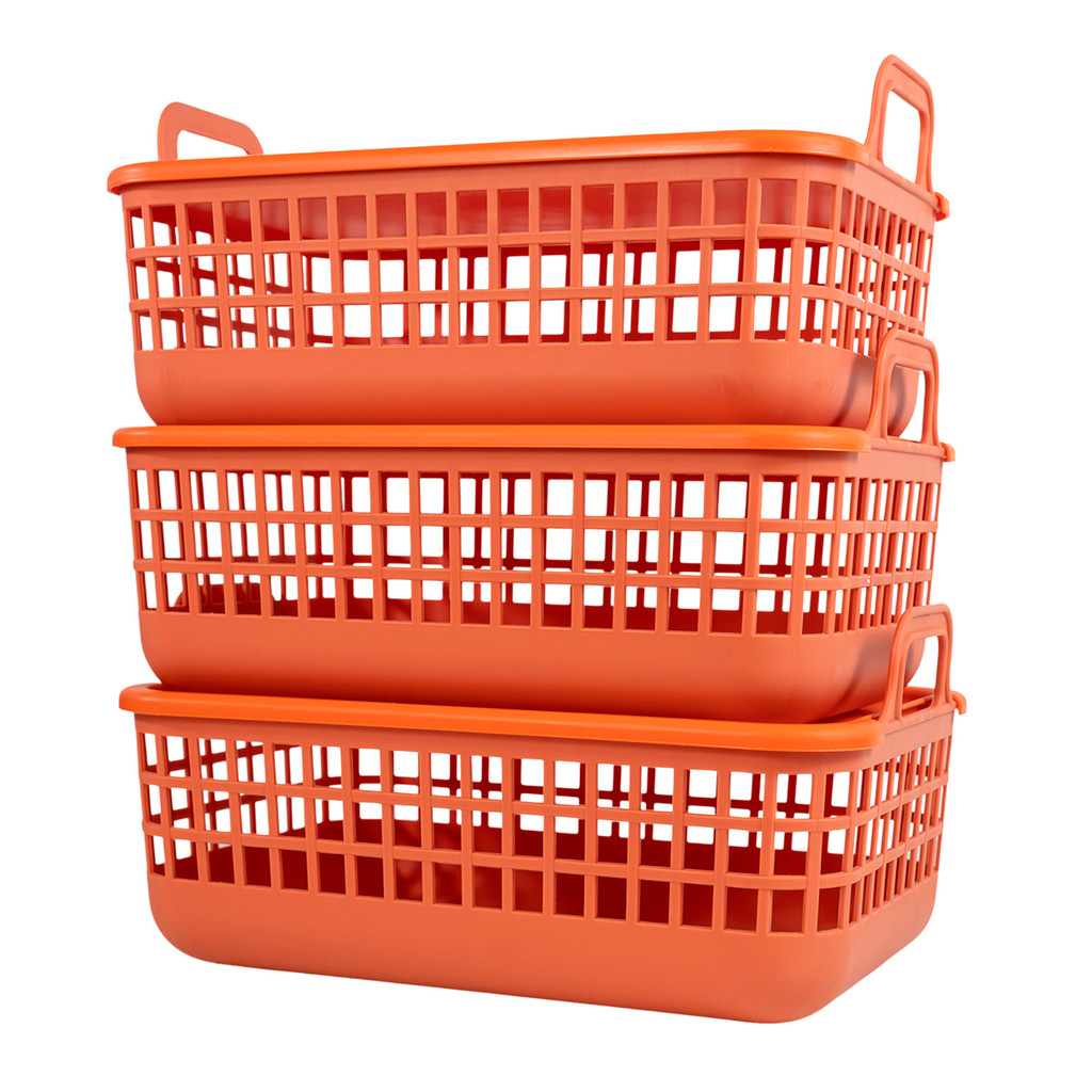 Cesto 9l de Plástico Pequeno Telado com Tampa E Alças - Oikos em Oferta na Shopee