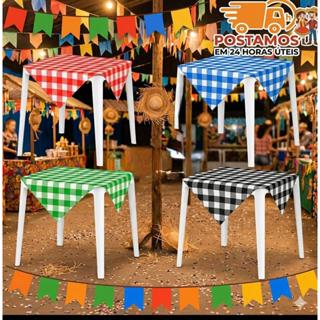 Toalhas De Mesa Plástica  Xadrez 70x70cm Para Festa Junina Aniversário Casamento em Oferta na Shopee
