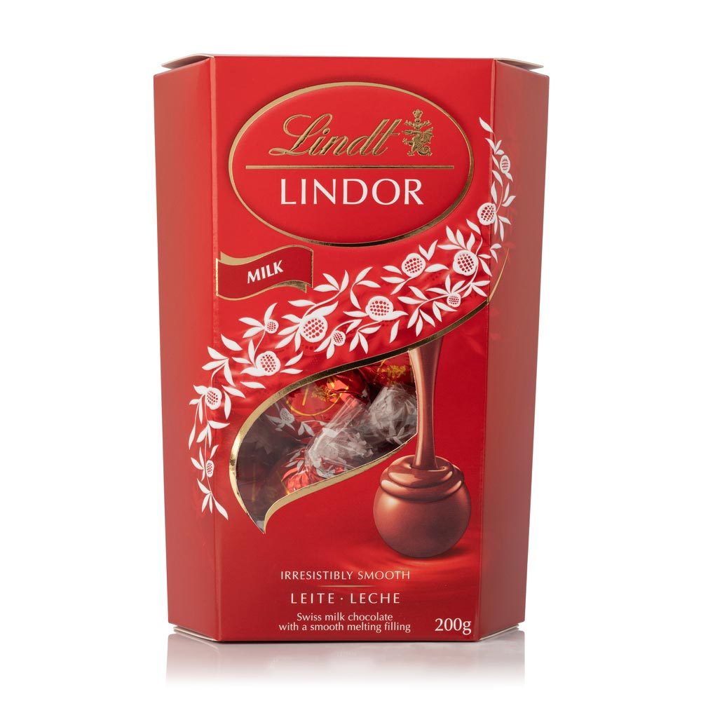 Bombom Lindt Lindor Balls Milk com Recheio Cremoso com 200g em Oferta na Shopee