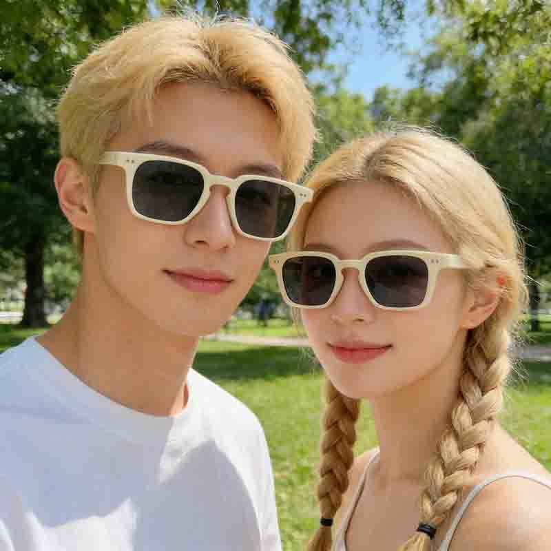 Óculos de sol europeus americanos femininos óculos de sol Anti-ultravioleta óculos de sol masculinos