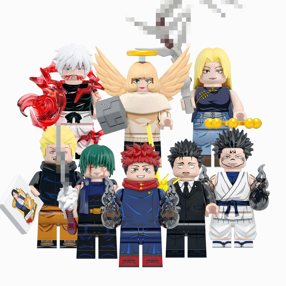 Kaisen Zenin Maki Hakari Kinji Itadori Yuji Kurusu Hana Hiromi Bloco De Construção Brinquedos Presente