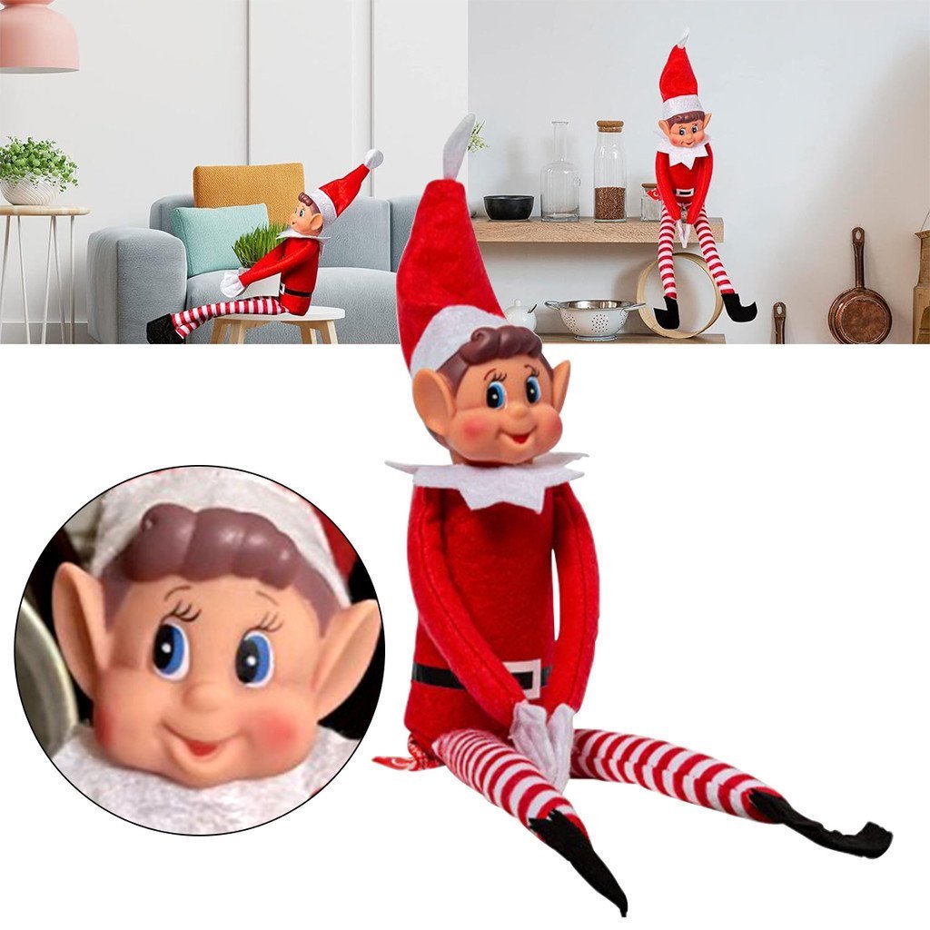 Boneca De Natal Nostalgic Christmas Elf Doll Nova Estante Acessórios Decorações De Casa