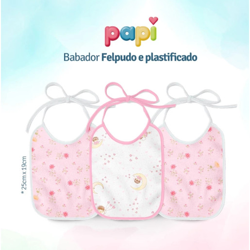 KIT BABADOR KARINHO FLANELADO E PLASTIFICADO