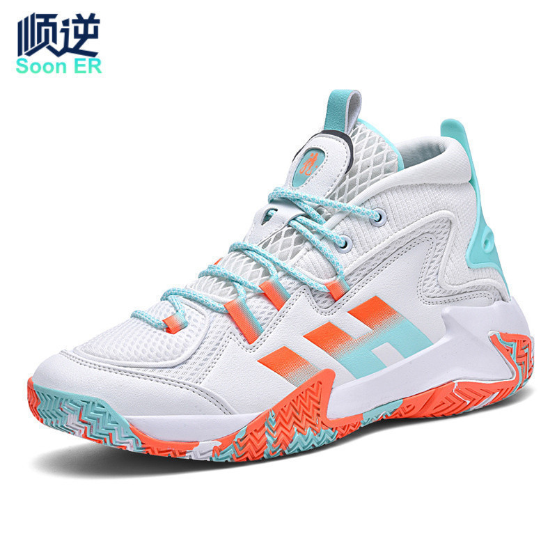 [Tamanho 38-50] Tênis de basquete de malha Calçados masculinos Tênis de corrida esportivos femininos Tênis de vôlei