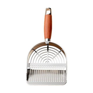 Pá Higiênica De Areia para Gatos Peneira Coletora Aço Inox Cod:78393 em Oferta na Shopee