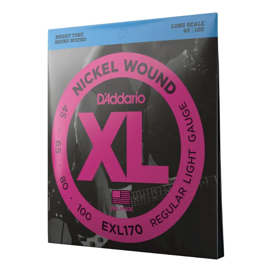 Encordoamento Contra Baixo 4 Cordas Daddario Exl170 045