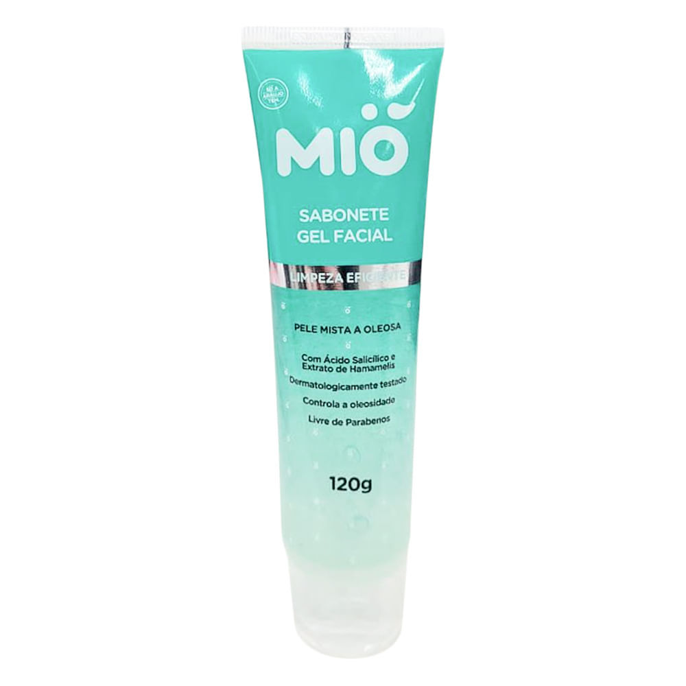 Sabonete Gel Facial Mió Limpeza Eficiente Pele Mista a Oleosa 120g em Oferta na Shopee