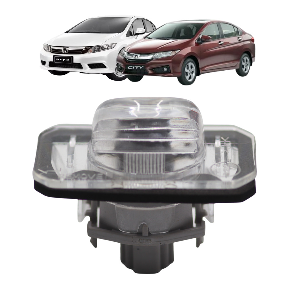 Lanterna Luz De Placa Civic 2001 A 2012 City 2009 A 2014 Com Soquete