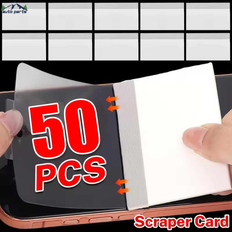 Cartão Raspador De Filme De Hidrogel Para Telefone 50-10 Unidades-Pá De Bolha-Câmera , Proteção De Computador-Placa De R