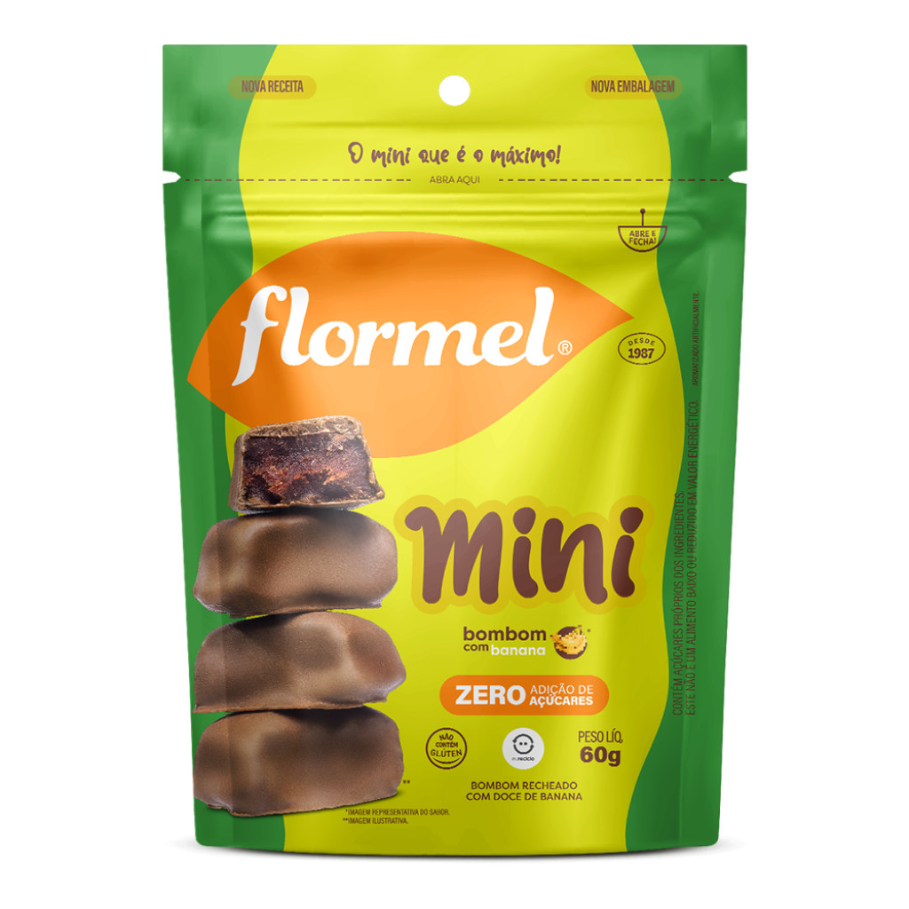 MINI BOMBOM COM BANANA 60G