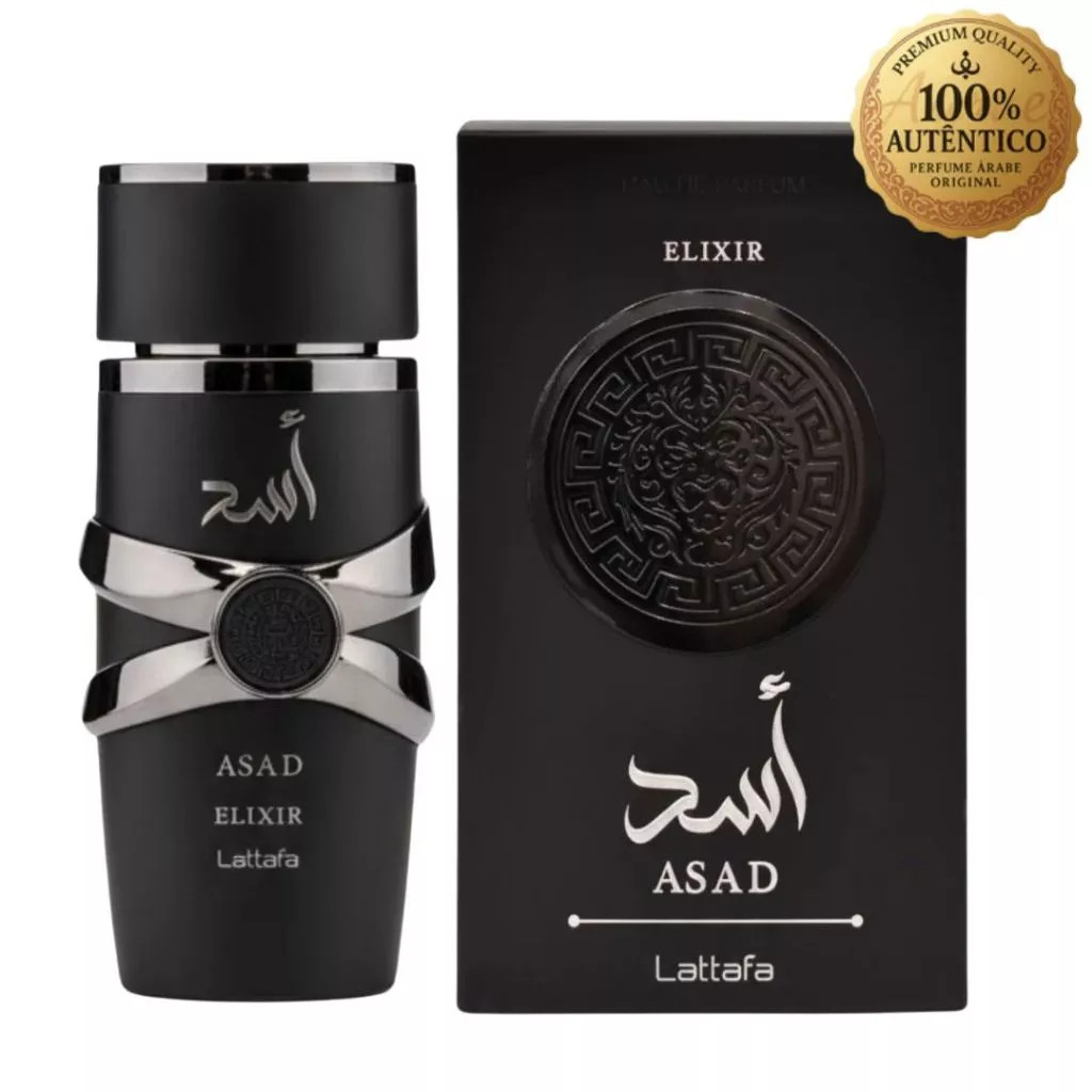 Perfume Arabe Original Lattafa Asad Elixir Edp 100ml Última versão 2026 Atualização poderosa-ep em Oferta na Shopee