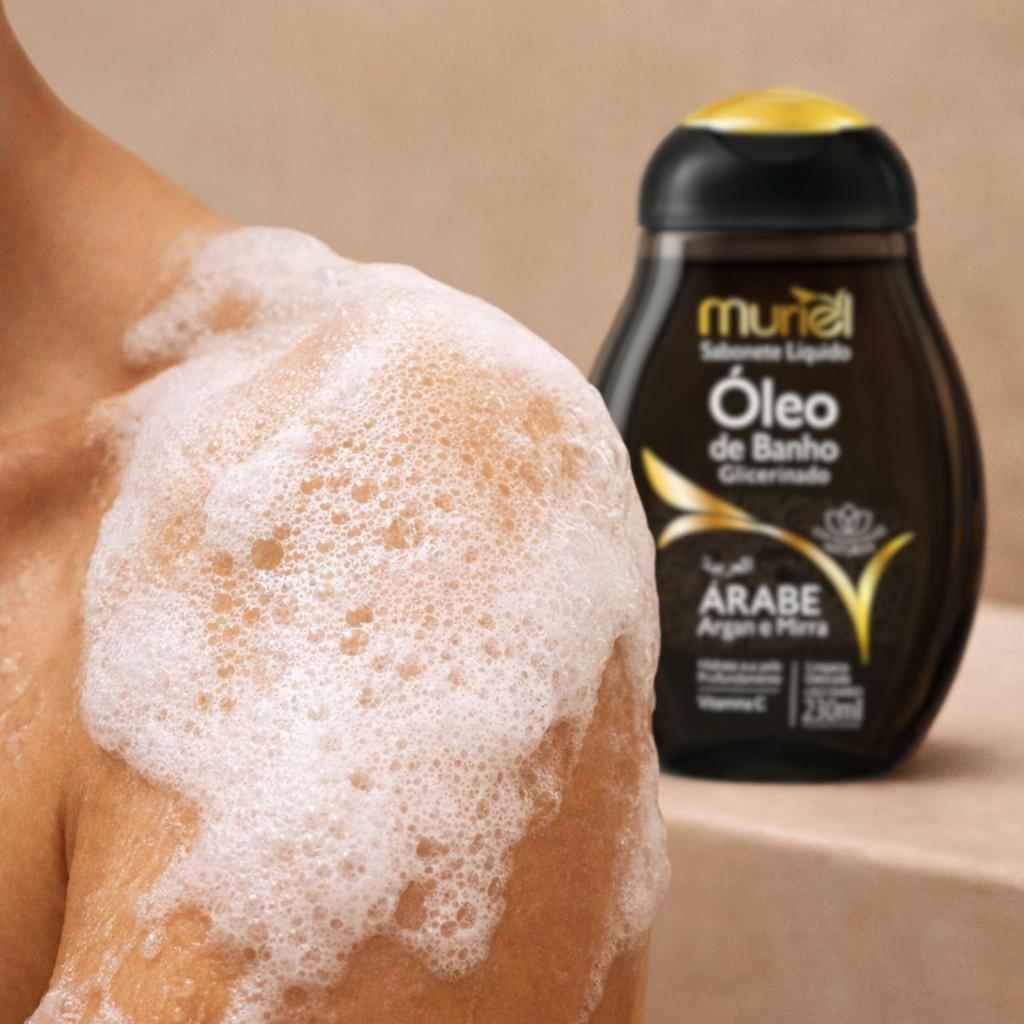 Sabonete Líquido Muriel Óleo De Banho Glicerinado Árabe 230ml