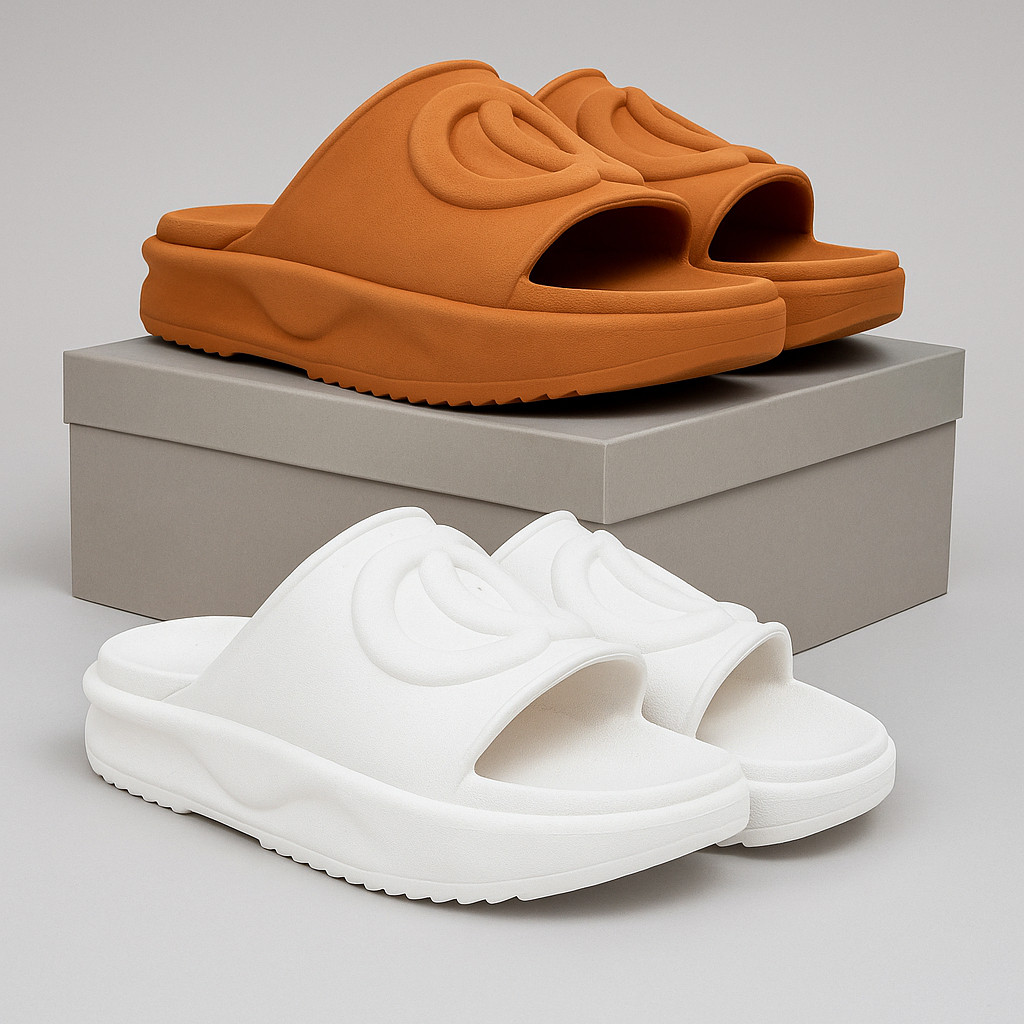 Kit 2 Chinelo Feminino Confortavel Nuvem Slide Ortopedico Sandalia Papete Plataforma Estilosa Plataforma Macia Ortopédic