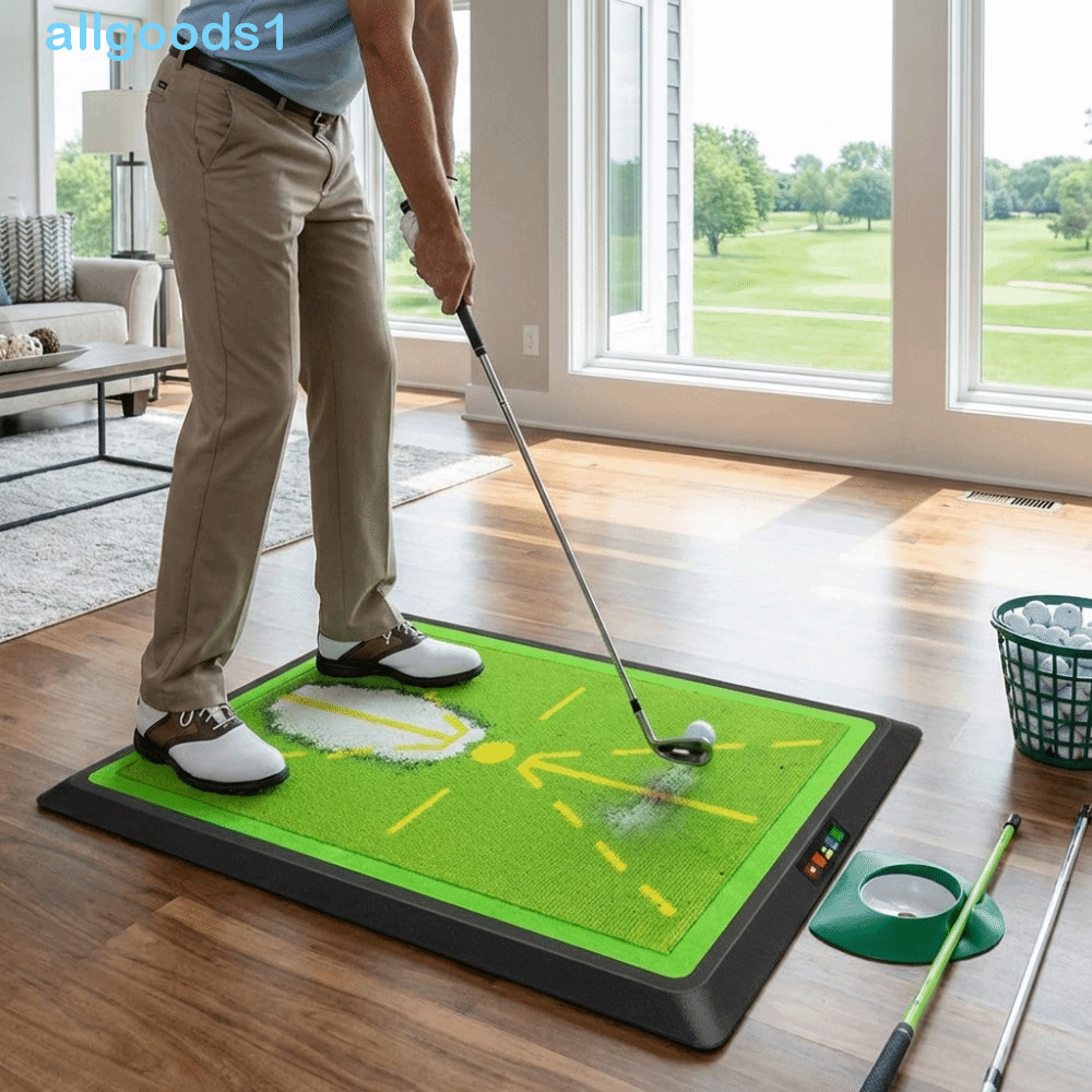 Tapete De Ataque De Golfe ALLGOODS , Almofada De Treinamento Para Pista De Exibição De Bola De Detecção De Traços , Inic