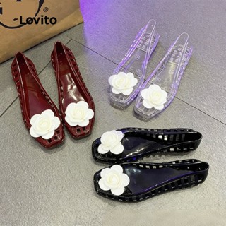 Lovito Sandálias Rasteiras Casuais Estilo Resort Para Mulheres LFA106046 em Oferta na Shopee